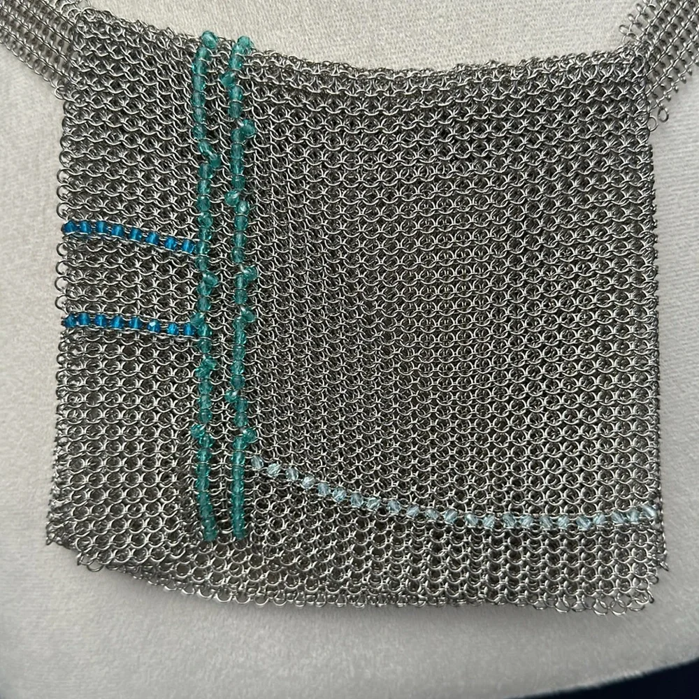 Chanel vintage “RARE” chain mail waist pouch. Spring 1999. - Picture 2 of 9